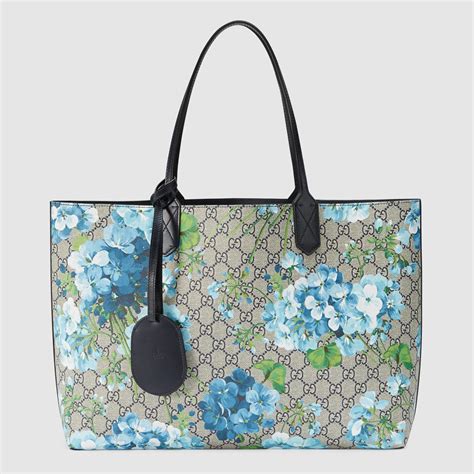 blue flower gucci backpack|Gucci Floral Bags & Handbags for Women .